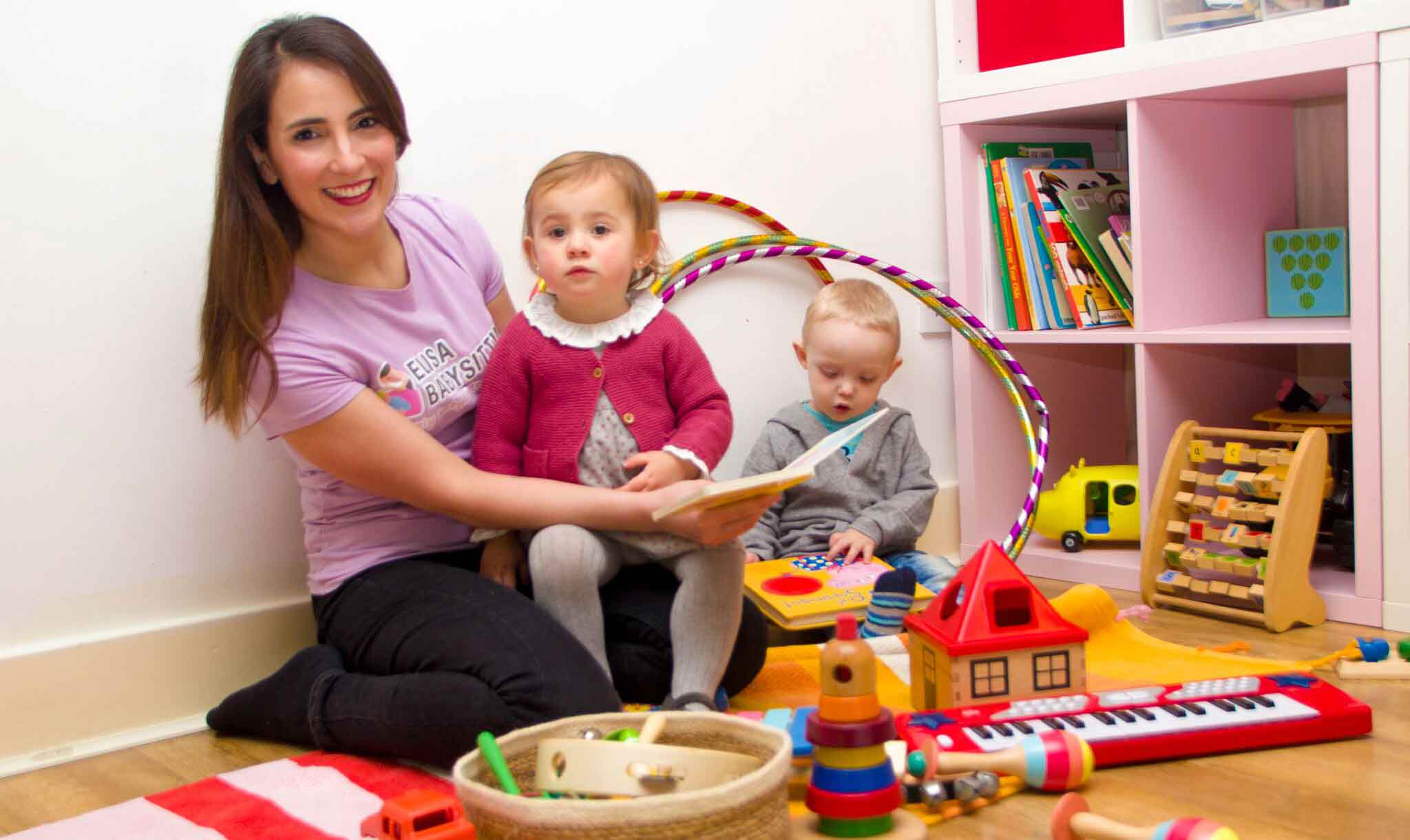 Babysitter caring for children in Islamabad